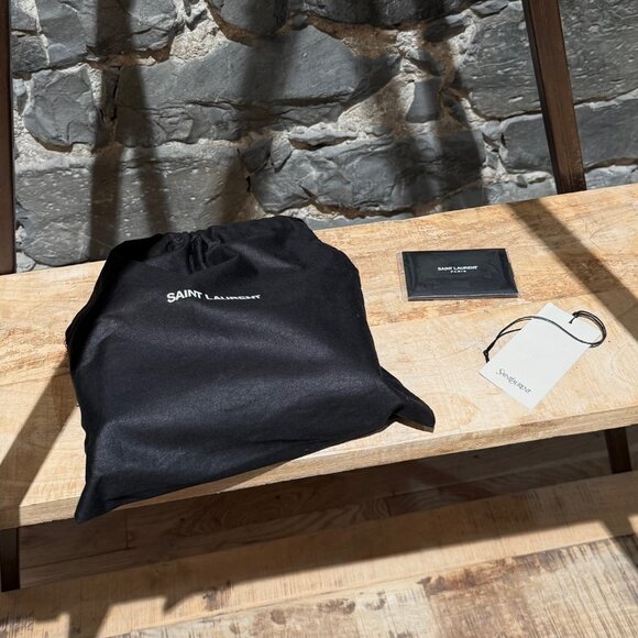 Saint Laurent Bicolour Black Beige Small Kate Chain Shoulder Bag - Picture 16 of 16